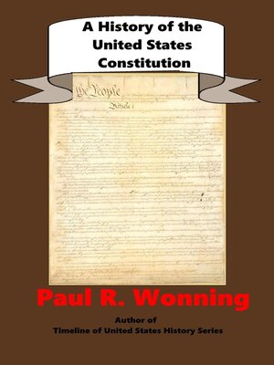 cover image of A  History of the United States Constitution